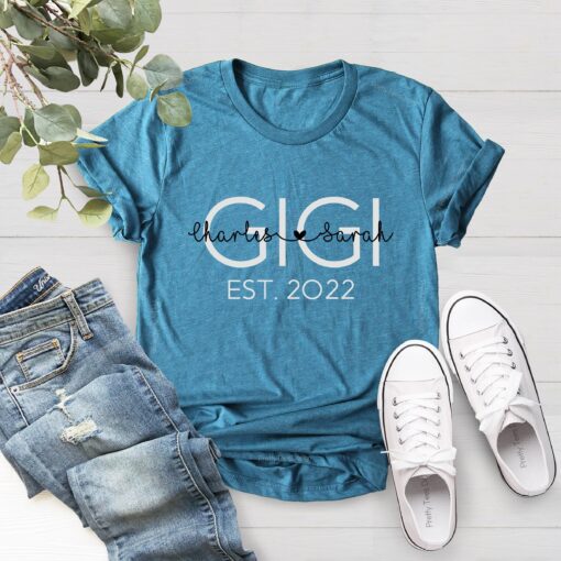 personalized gigi shirt with kids names custom mothers day shirt for grandma unique mom life t shirt vyud6