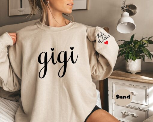 personalized gigi sweatshirt with grandchildren names cute nana hoodie for mothers day gifts unique grandma clothing 4bhuf scaled