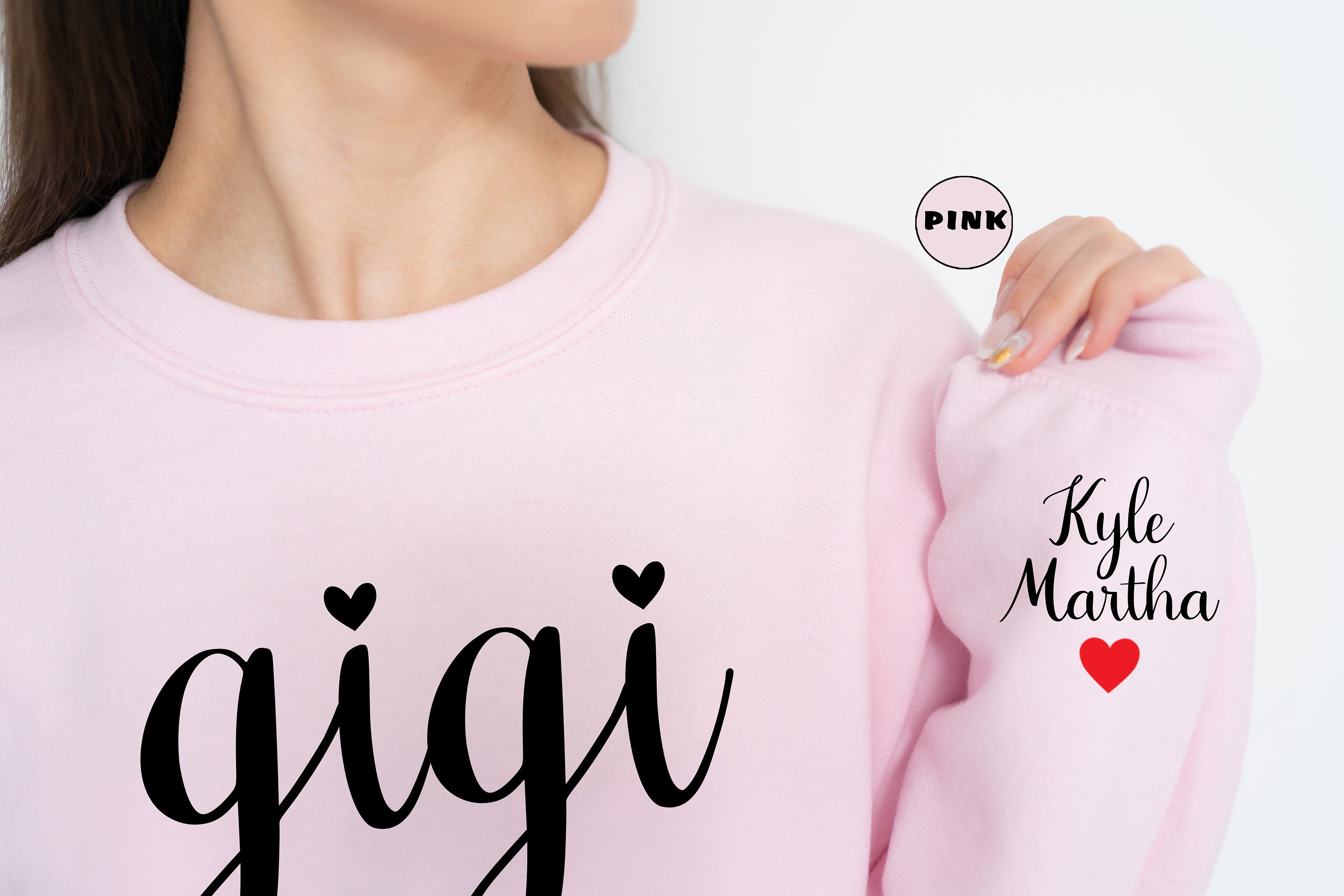 personalized gigi sweatshirt with grandchildren names cute nana hoodie for mothers day gifts unique grandma clothing ow9sj scaled