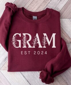 personalized gram wildflowers sweatshirt for grandma best mothers day gift unique gram sweater for grandmother vqcji