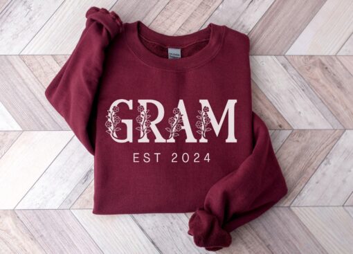 personalized gram wildflowers sweatshirt for grandma best mothers day gift unique gram sweater for grandmother vqcji