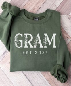 personalized gram wildflowers sweatshirt for grandma best mothers day gift unique gram sweater for grandmother yaqsh