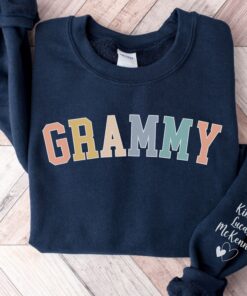 personalized grammy sweatshirt with kids names custom grandma sweater unique mothers day gift from grandkids kbfza