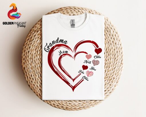 personalized grandma and mom heart shirt with kids names custom mom tee unique gift for mothers day 0ey56 scaled