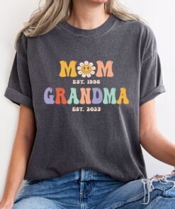 personalized grandma est shirt custom t shirt for new grandma funny mom life gift best grandma ever shirt k4ueg