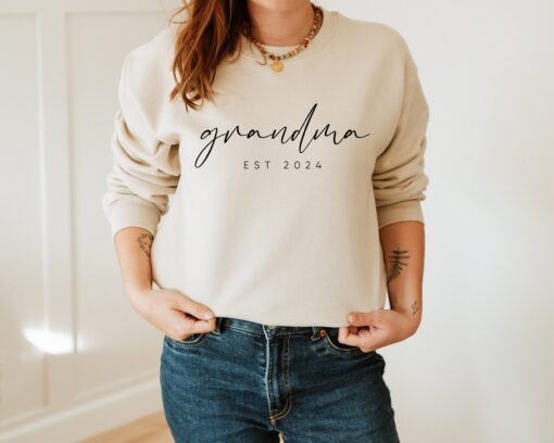 personalized grandma est sweatshirt for mothers day unique gift for grandmother nana auntie and mama shirts dcbic scaled