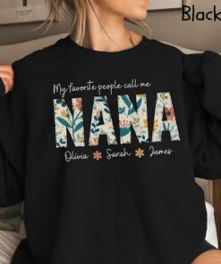 personalized grandma floral shirt with grandkids names for mothers day unique grandma gift idea ptbuq