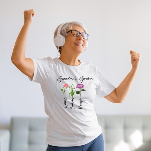 personalized grandma garden shirt for kids cute flower design best mom ever gift for mothers day ipprh
