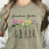 personalized grandma garden shirt for kids cute flower design best mom ever gift for mothers day mmccz