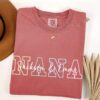 personalized grandma long sleeve shirt with grandkids names custom comfort colors tee for grandma gift and nana t shirt efgwq scaled