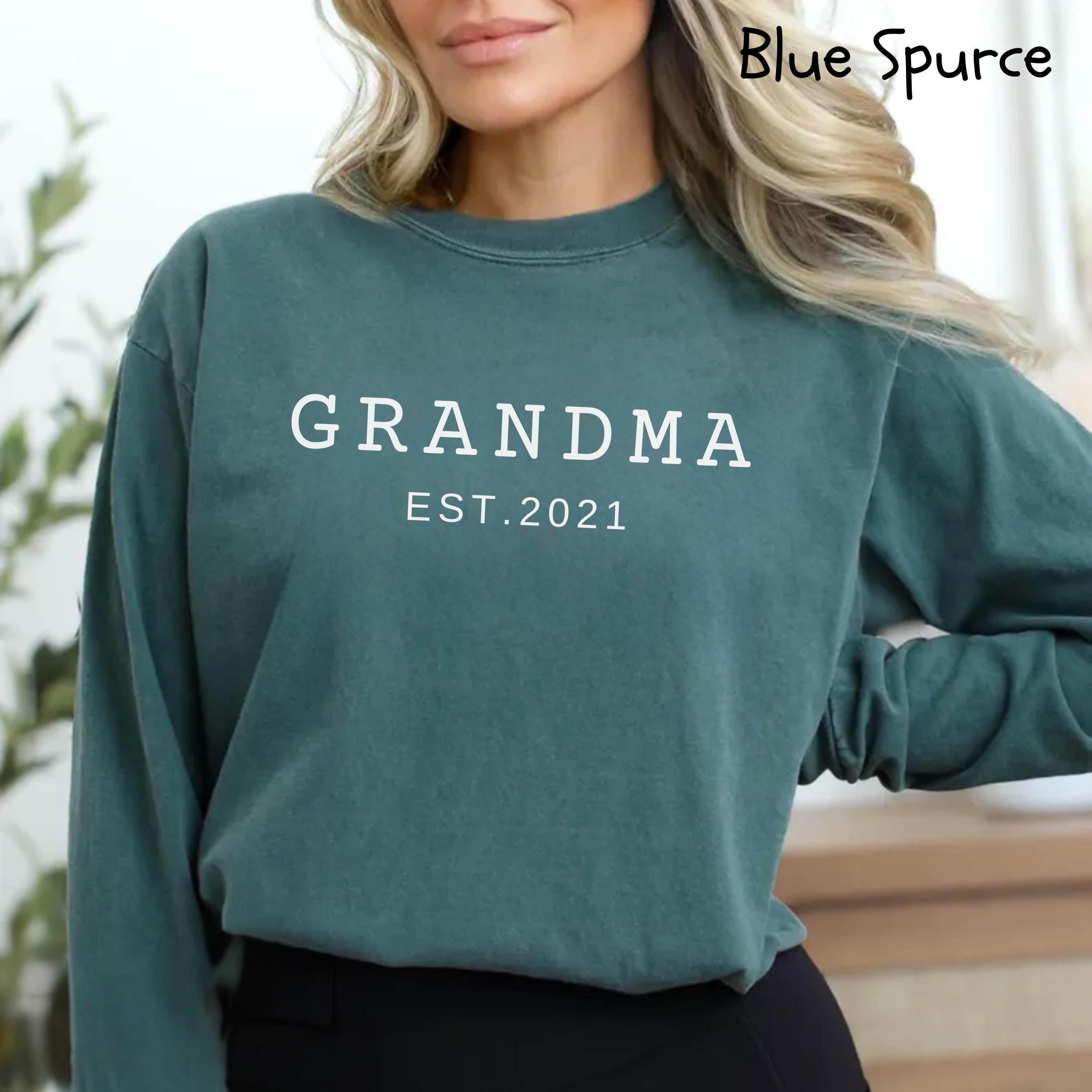 personalized grandma long sleeve shirt with grandkids names custom comfort colors tee unique grandma gift hw7nq scaled