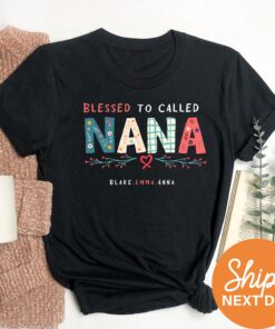 personalized grandma shirt blessed to be called nana custom t shirt with grandkids names first time grandma gift cillv