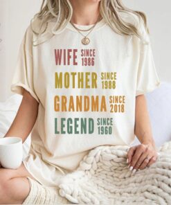 personalized grandma shirt for mothers day funny mom shirt custom dates best mom ever gift for women s5ze8