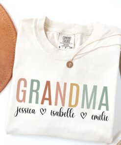 personalized grandma shirt retro comfort colors t shirt custom nana outfit funny gigi gift mothers day shirts pclry