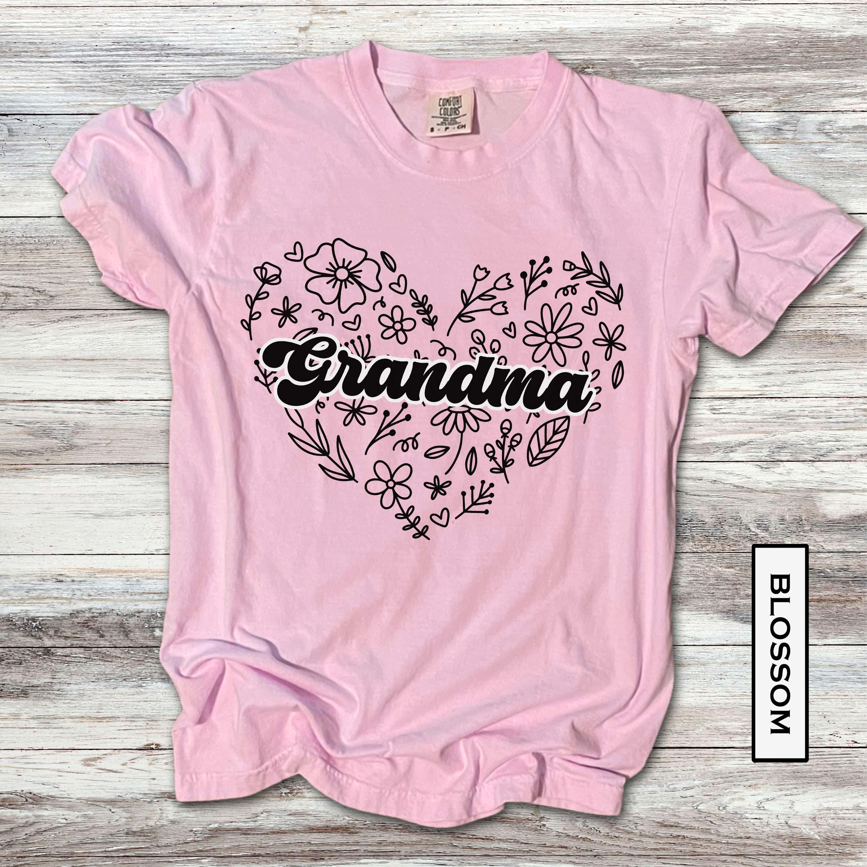 personalized grandma shirt with cute doodles heart nana tee for mothers day best grandma ever gifts ez5t0