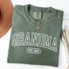 personalized grandma shirt with established year funny grammy shirt for new grandmas and grandma announcement lxrko