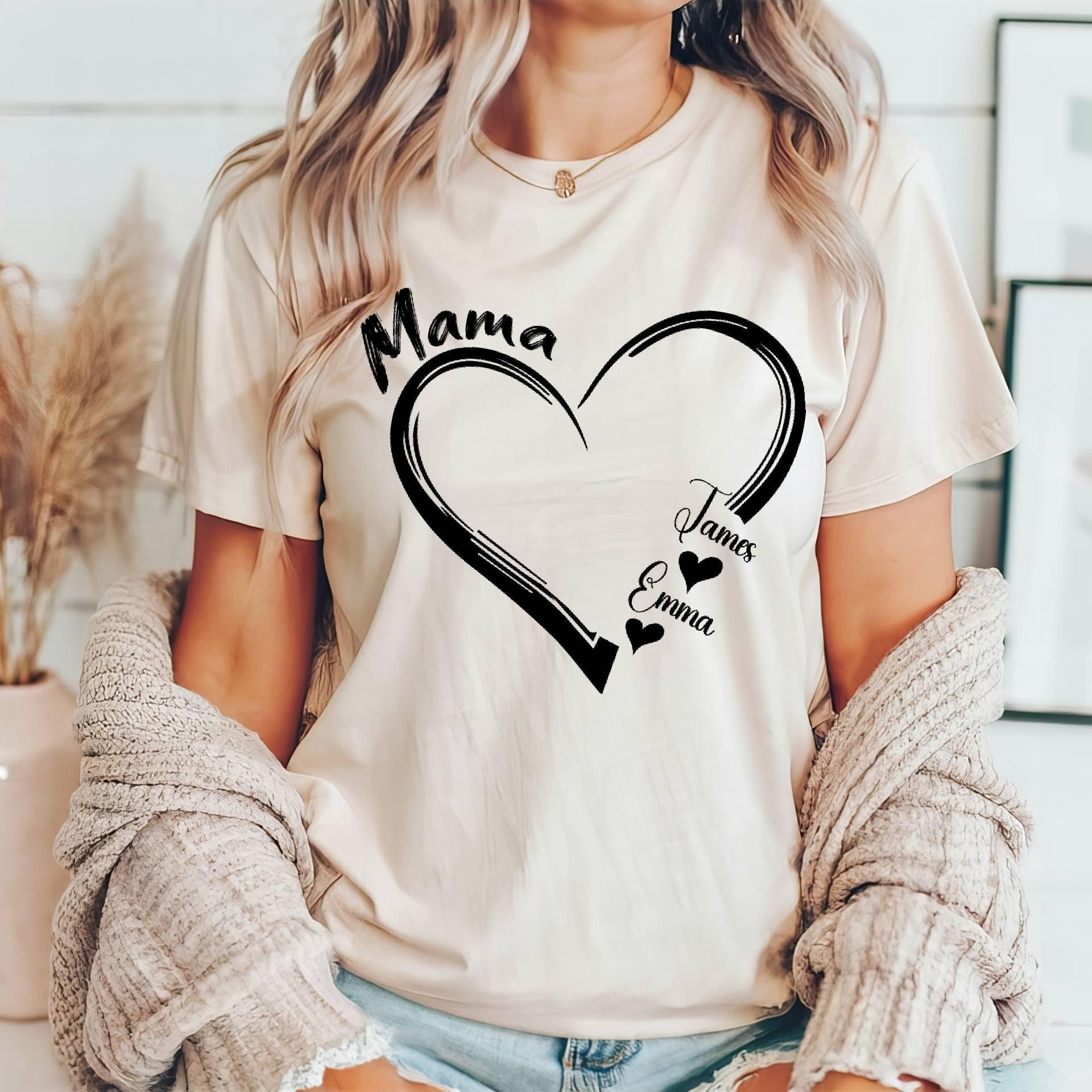 personalized grandma shirt with grandkids names custom mom t shirt for mothers day unique gift for nana bzflw