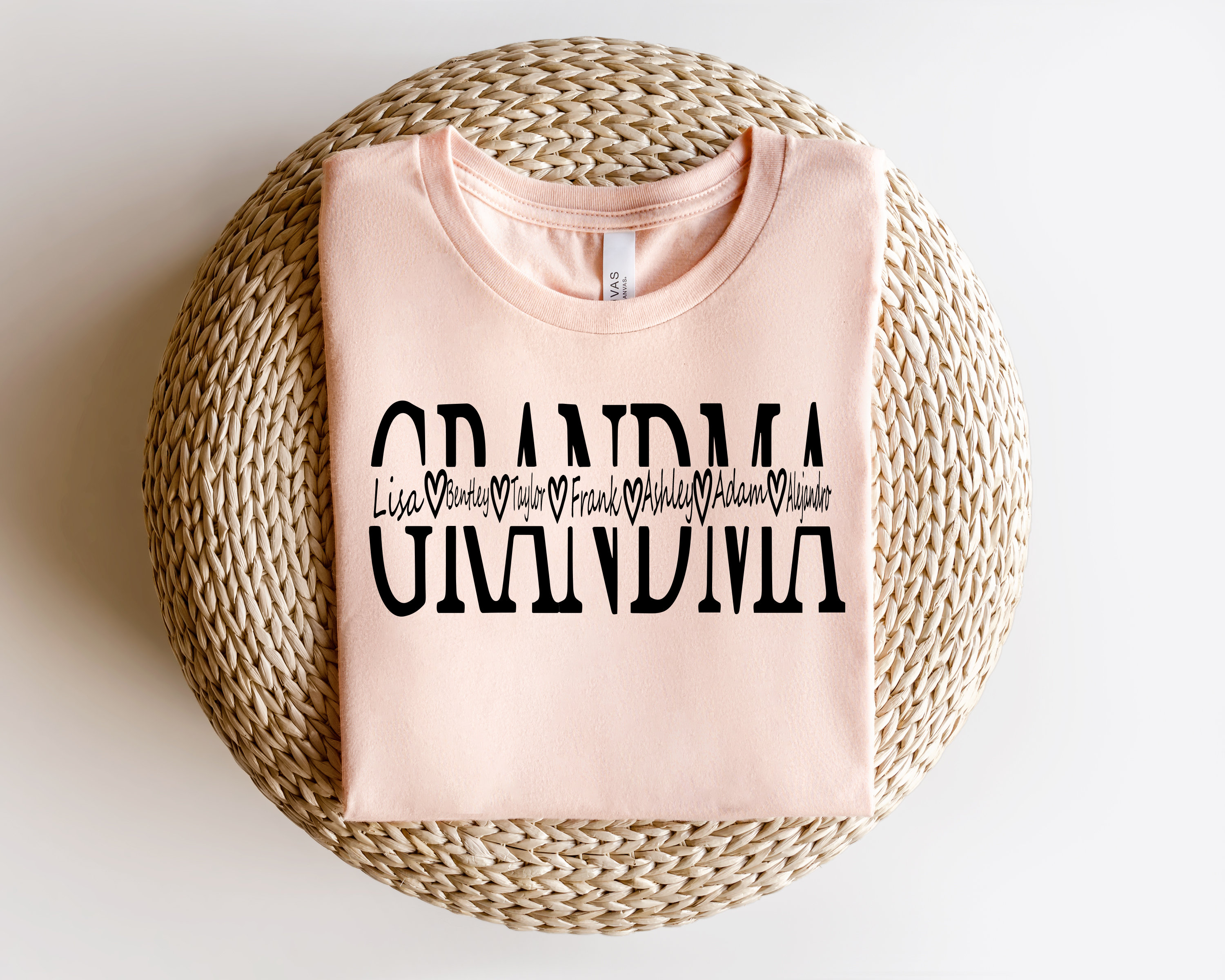 personalized grandma shirt with grandkids names for mothers day unique gift for nana custom name tee bc9yi scaled