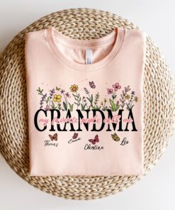 personalized grandma shirt with grandkids names my favorite people call me t shirt for nana heart design vto7m