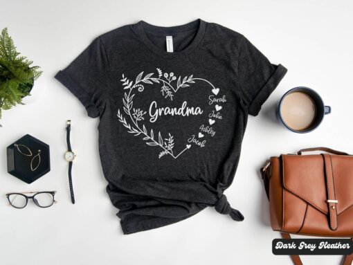 personalized grandma shirt with names floral heart t shirt for mothers day gift or mimi birthday gift with grandkids names hvpo1 scaled
