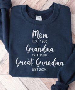 personalized grandma sweatshirt custom gift for grandmother great grandma mothers day unique sweatshirt for moms vgil1