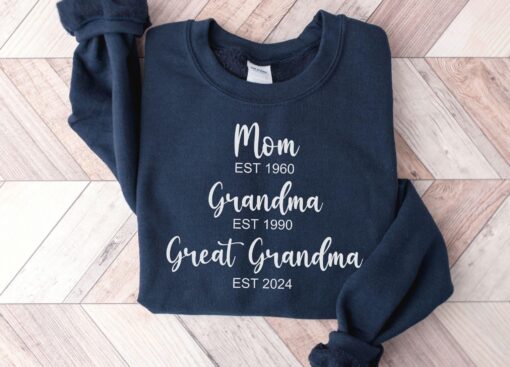 personalized grandma sweatshirt custom gift for grandmother great grandma mothers day unique sweatshirt for moms vgil1
