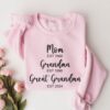 personalized grandma sweatshirt custom gift for grandmother great grandma mothers day unique sweatshirt for moms zlblk