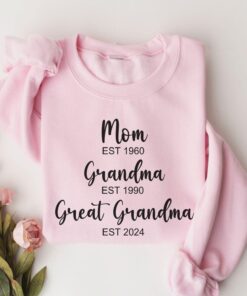 personalized grandma sweatshirt custom gift for grandmother great grandma mothers day unique sweatshirt for moms zlblk