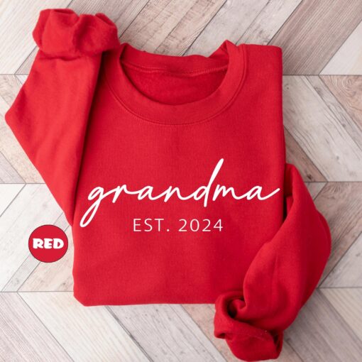 personalized grandma sweatshirt custom gramma hoodie cute grandmother outfit pregnancy reveal nana gift clothing hpqea