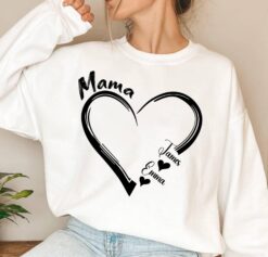 personalized grandma sweatshirt with grandkids names custom nana heart shirt for best grandma gifts zfr4p