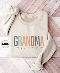 personalized grandma sweatshirt with grandkids names custom nana hoodie cute gigi grammy shirt for mothers day gift 2cl8c