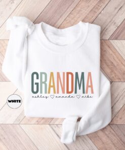 personalized grandma sweatshirt with grandkids names custom nana hoodie cute gigi grammy shirt for mothers day gift zqgd3 scaled