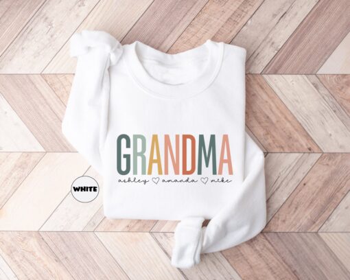 personalized grandma sweatshirt with grandkids names custom nana hoodie cute gigi grammy shirt for mothers day gift zqgd3 scaled