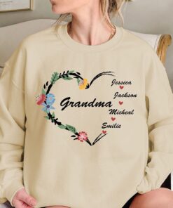 personalized grandma sweatshirt with grandkids names custom nana shirt for mothers day unique abuela tee dm1qk