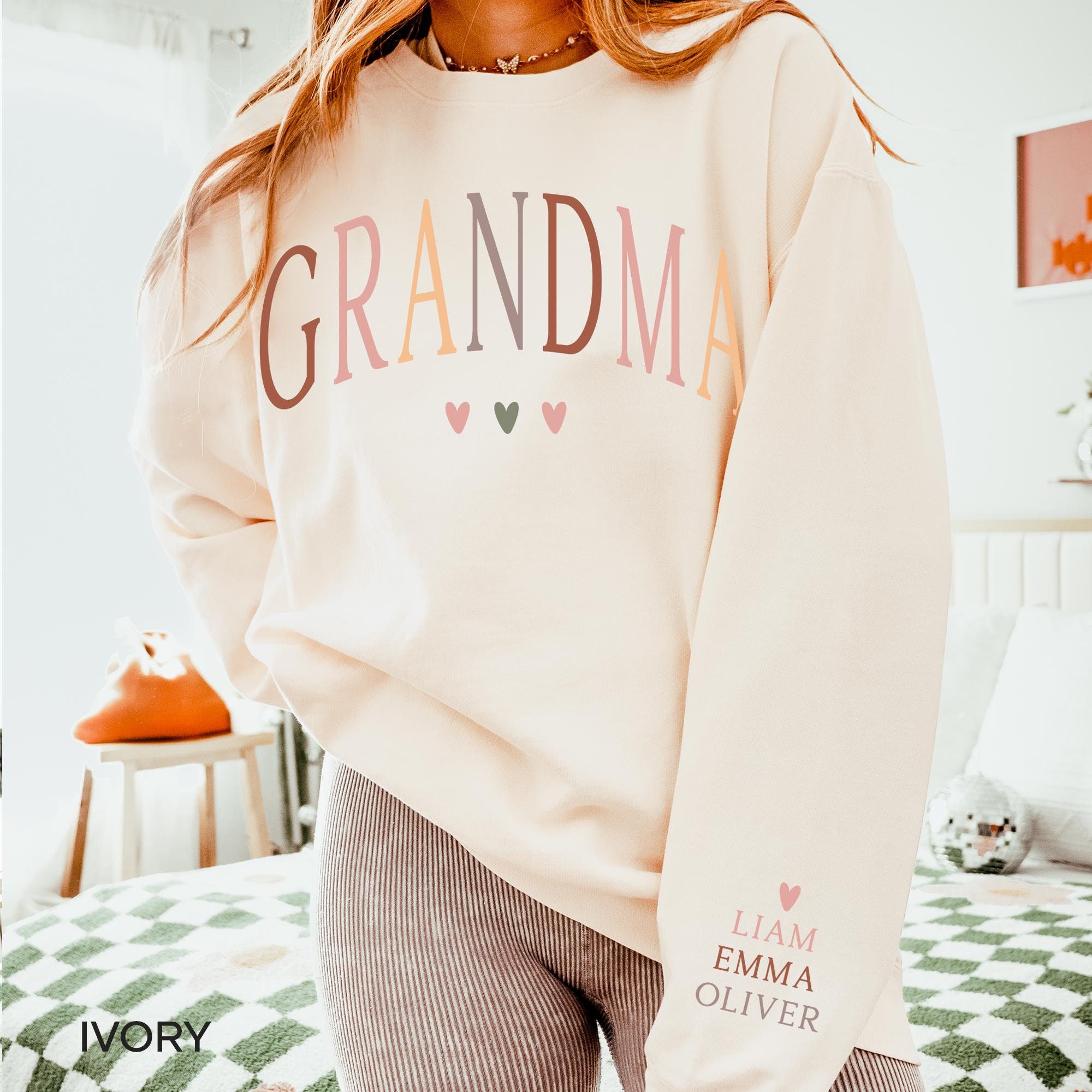 personalized grandma sweatshirt with grandkids names for mothers day gifts for nana mimi gigi best grandma shirt ffwvn