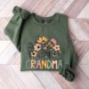 personalized grandma sweatshirt with grandkids names wildflowers crewneck for mothers day gift ippri scaled