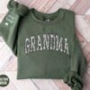 personalized grandma sweatshirt with kids names floral design custom crewneck for grandmother gifts ocpsu