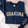 personalized grandma sweatshirt with names on sleeve custom granny sweatshirt for grandmother unique gift for grandma jmzfq