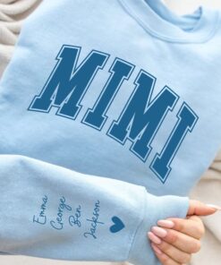 personalized grandma sweatshirt with names on sleeve unique mothers day gift custom birthday gift from grandchildren haeuu