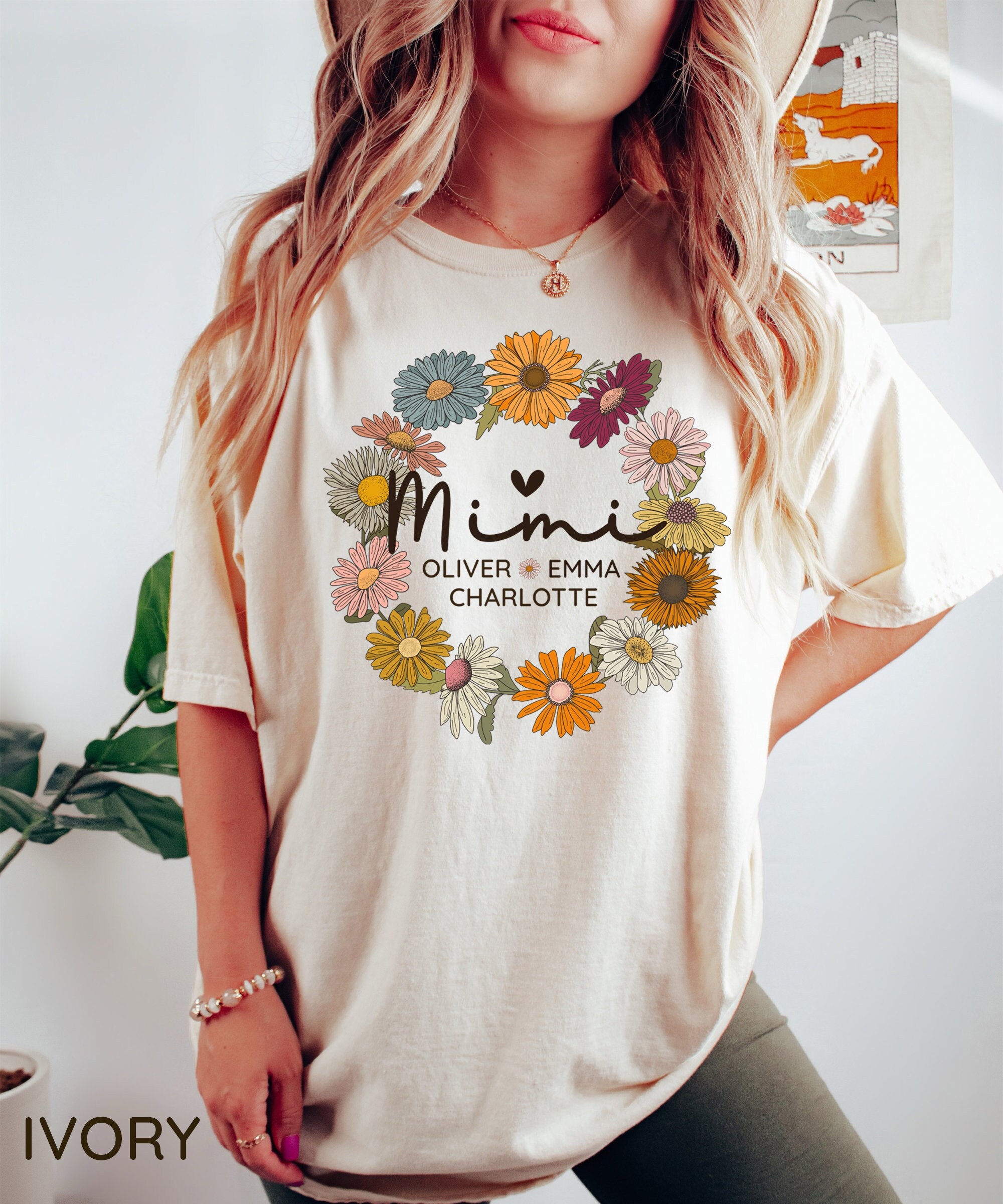 personalized grandma t shirt with grandchildren names custom mimi shirt great for christmas gifts and special occasions okbkt