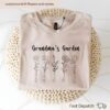 personalized grandmas garden shirt with birth flowers and grandkids names custom tee for grandmothers birthday gift ooclt