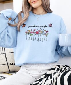 personalized grandmas garden shirt with kids names floral design custom grandma gift sweatshirt for grandmothers 0snro scaled