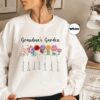 personalized grandmas garden sweatshirt with grandkids names custom birthflower hoodie cute nana apparel for moms birthday tgyyw scaled