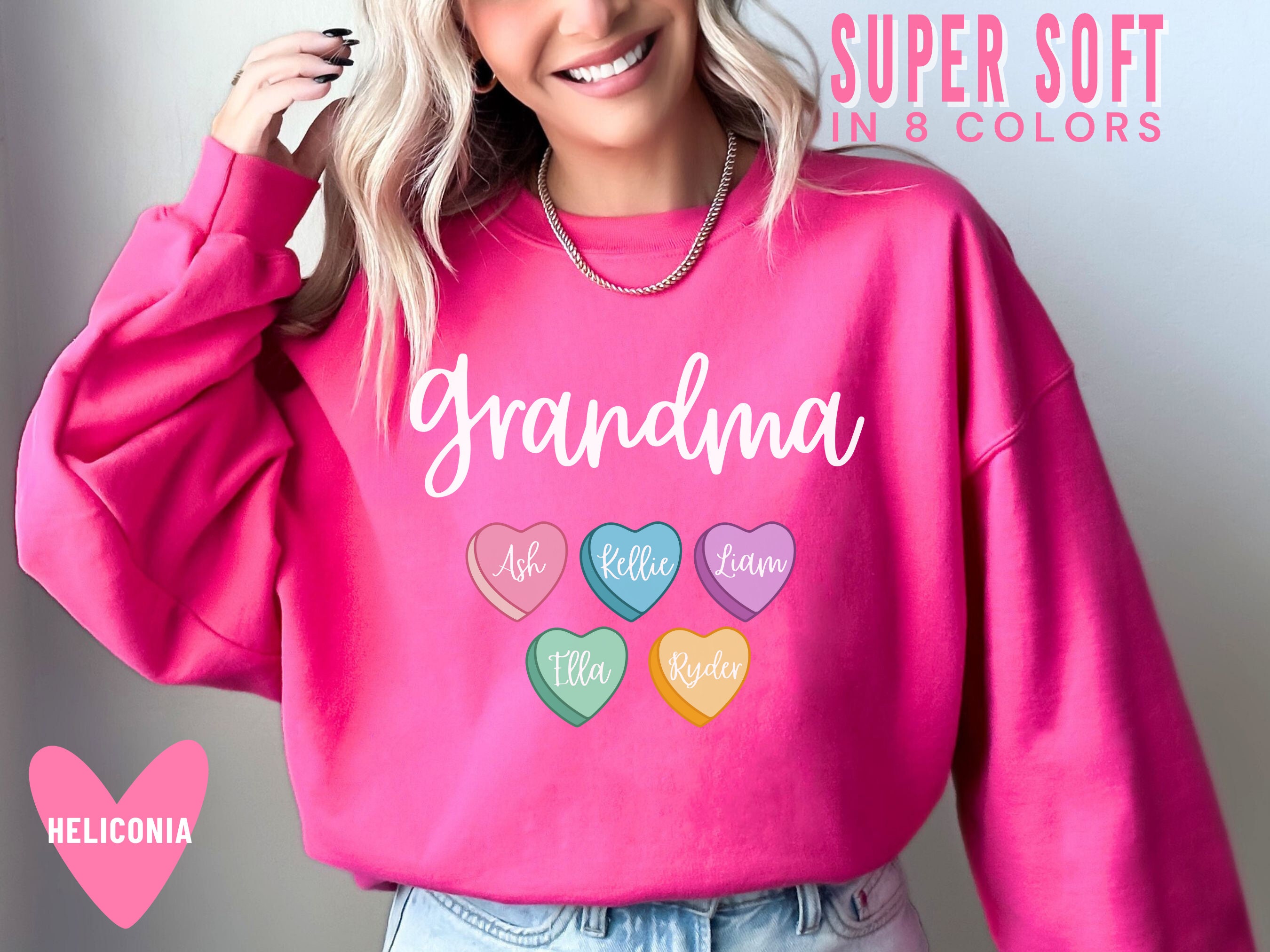 personalized grandmother valentines day sweatshirt with grandkid names cute sweater gift for grandma mimi nana d1bhl scaled