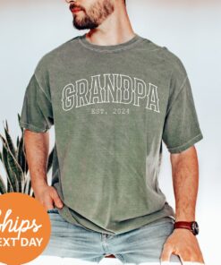 personalized grandpa shirt with est year custom dad shirt for new dads unique first time dad gift pawpaw t shirt 1zp6t