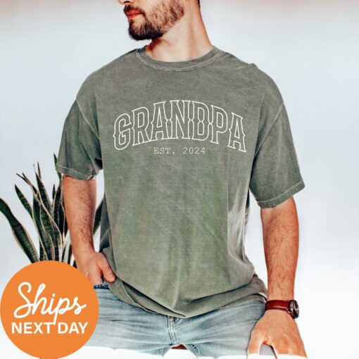 personalized grandpa shirt with est year custom dad shirt for new dads unique first time dad gift pawpaw t shirt 1zp6t