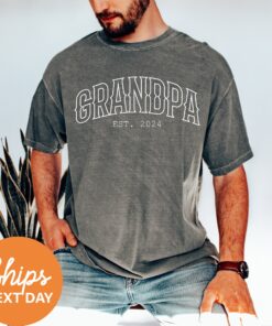 personalized grandpa shirt with est year custom dad shirt for new dads unique first time dad gift pawpaw t shirt igtqm