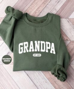 personalized grandpa sweatshirt custom hoodie for new grandfathers announcement outfit ideal for fathers day gifts dryyo