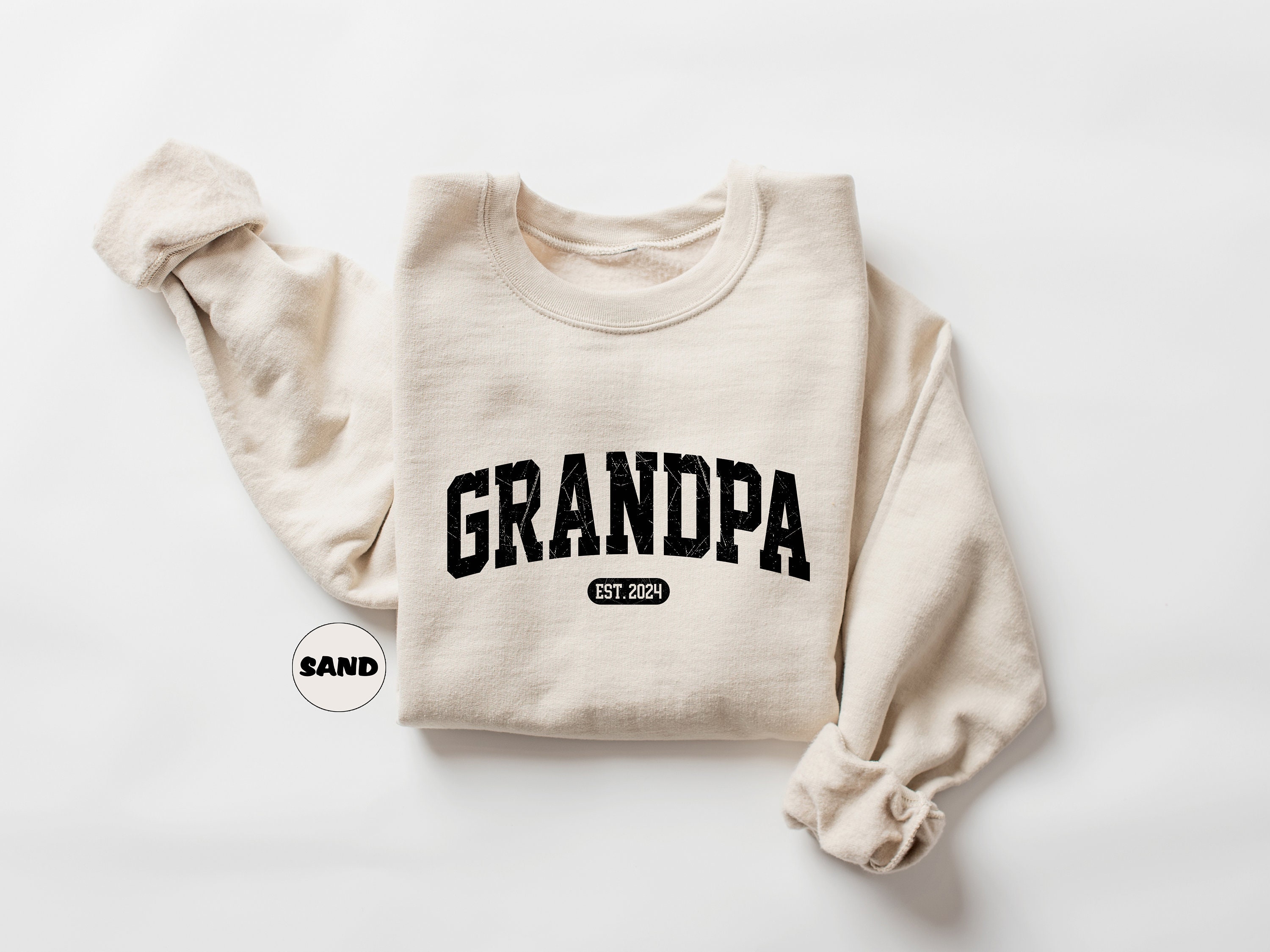 personalized grandpa sweatshirt custom hoodie for new grandfathers announcement outfit ideal for fathers day gifts ejjs3 scaled