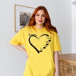 personalized heart grandkid name shirt for mom custom mama t shirt unique mothers day gift for moms atekf